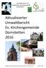 Aktualisierter Umweltbericht Ev. Kirchengemeinde Dornstetten 2016