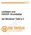 Leitfaden und HACCP- Grundsätze. der Mindener Tafel e.v