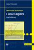 Günter M. Gramlich. Lineare Algebra. Mathematik-Studienhilfen. Eine Einführung. 4., überarbeitete Auflage