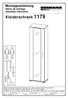 Kleiderschrank Montageanleitung Notice de montage Assembly instruction. Ø 6 mm