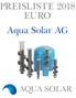 PREISLISTE 2018 EURO Aqua Solar AG