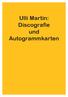 Ulli Martin: Discografie und Autogrammkarten