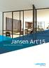 Jansen Art'15 Design für den gehobenen Innenausbau