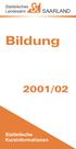 Statistisches Landesamt SAARLAND. Bildung 2001/02. Statistische Kurzinformationen