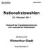 Nationalratswahlen. Winterthur-Stadt. 23. Oktober Herkunft der Kandidatenstimmen von veränderten Wahlzetteln. Wahlkreis 230.