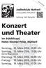 Konzert und Theater. im Städtlisaal, Hotel Kleiner Prinz, Huttwil
