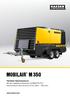 MOBILAIR M 350. Fahrbarer Baukompressor Mit dem weltweit anerkannten SIGMA PROFIL Volumenstrom 24,0 bis 34,0 m³/min ( cfm)