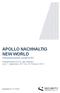 APOLLO NACHHALTIG NEW WORLD Miteigentumsfonds gemäß InvFG