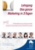 Lehrgang Das ganze Marketing in 3 Tagen