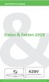 Zahnärztliche Versorgung. Daten & Fakten Daten & Fakten 2019 Bundeszahnärztekammer und Kassenzahnärztliche Bundesvereinigung