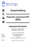 Ausschreibung. Regionaler Jugendcup RZW. Hallenbad SPZ Nottwil. Samstag, 27. Februar 2016 Sonntag, 28. Februar 2016