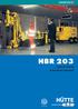 HBR 203 Hydraulic drill rig Hydraulisches Bohrgerät