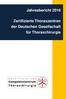 Jahresbericht Zertifizierte Thoraxzentren der Deutschen Gesellschaft für Thoraxchirurgie