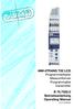 Programmierbarer Messumformer Programmable transmitter B Betriebsanleitung Operating Manual 03.07/