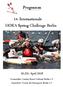 Programm. 14. Internationale HOKA Spring Challenge Berlin. 21./22. April 2018