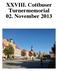 XXVIII. Cottbuser Turnermemorial 02. November 2013