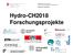 Hydro-CH2018 Forschungsprojekte