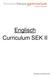 Englisch Curriculum SEK II
