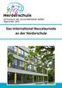 Herderschule Gymnasium der Universitätsstadt Gießen Gegründet Das International Baccalaureate an der Herderschule