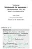 Vorlesung Mathematik für Ingenieure I (Wintersemester 2007/08)