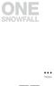 ONE SNOWFALL. -