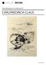 Bestandskatalog zur Ausstellung 2016 CARLFRIEDRICH CLAUS.