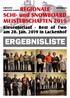 ERGEBNISLISTE REGIONALE. SCHI- und SNOWBOARD MEISTERSCHAFTEN Riesentorlauf - Best of Two am 20. Jan in Lackenhof GRESTEN GRESTEN-LAND