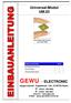 GEWU - ELECTRONIC. Universal-Modul UM.03. Jürgen Gerold - Kapellenstr. 13A - D Haren