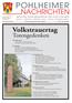 POHLHEIMER AMTLICHES MITTEILUNGSORGAN DER STADT POHLHEIM. 15. November 2018 Wochenzeitung für die Stadt Pohlheim Nr Jahrgang.
