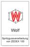 Wolf. Spritzgussverarbeitung von ZEDEX 100 C C