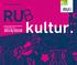 RUB. kultur 2015/2016. Das komplette Kulturprogramm im Wintersemester