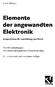 Elemente der angewandten Elektronik