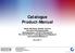 Catalogue Product-Manual