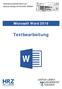 Microsoft Word 2019 Textbearbeitung