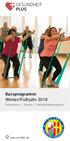 Kursprogramm Winter/Frühjahr Prävention Fitness Rehabilitationssport.