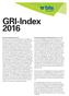 GRI-Index von Produkten und Dienstleistungen.