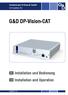 Guntermann & Drunck GmbH   G&D DP-Vision-CAT. Installation und Bedienung Installation and Operation A