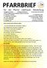 PFARRBRIEF. für die Pfarrei Liebfrauen. Gott versöhnt durch Christus alle(s)
