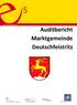 Auditbericht Marktgemeinde Deutschfeistritz