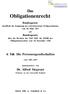 Das. Obligationenrecht. Bundesgesetz. betreffend die Ergänzung des schweizerischen Zivilgesetzbuches vom 30. März und.