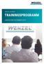 WENZEL ACADEMY TRAININGSPROGRAMM JANUAR BIS DEZEMBER 2019