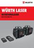 WÜRTH LASER ROTATIONSLASER RL2-14 & RL5-14