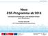 Neue ESF-Programme ab 2018