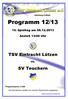 Abteilung Fußball. Programm 12/ Spieltag am Anstoß 13:00 Uhr. TSV Eintracht Lützen. vs. SV Teuchern