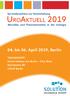 UroaktUell bis 06. april 2019, berlin. servicebroschüre zur Veranstaltung. aktuelles und Praxisrelevantes in der urologie
