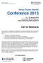 Swiss Public Health Conference 2013