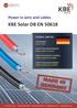 KBE Solar DB EN 50618