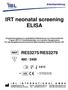 IRT neonatal screening ELISA