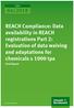 REACH Compliance: Data availability in REACH registrations Part 2: Evaluation of data waiving and adaptations for chemicals 1000 tpa Final Report