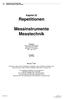 Repetitionen. Messinstrumente Messtechnik